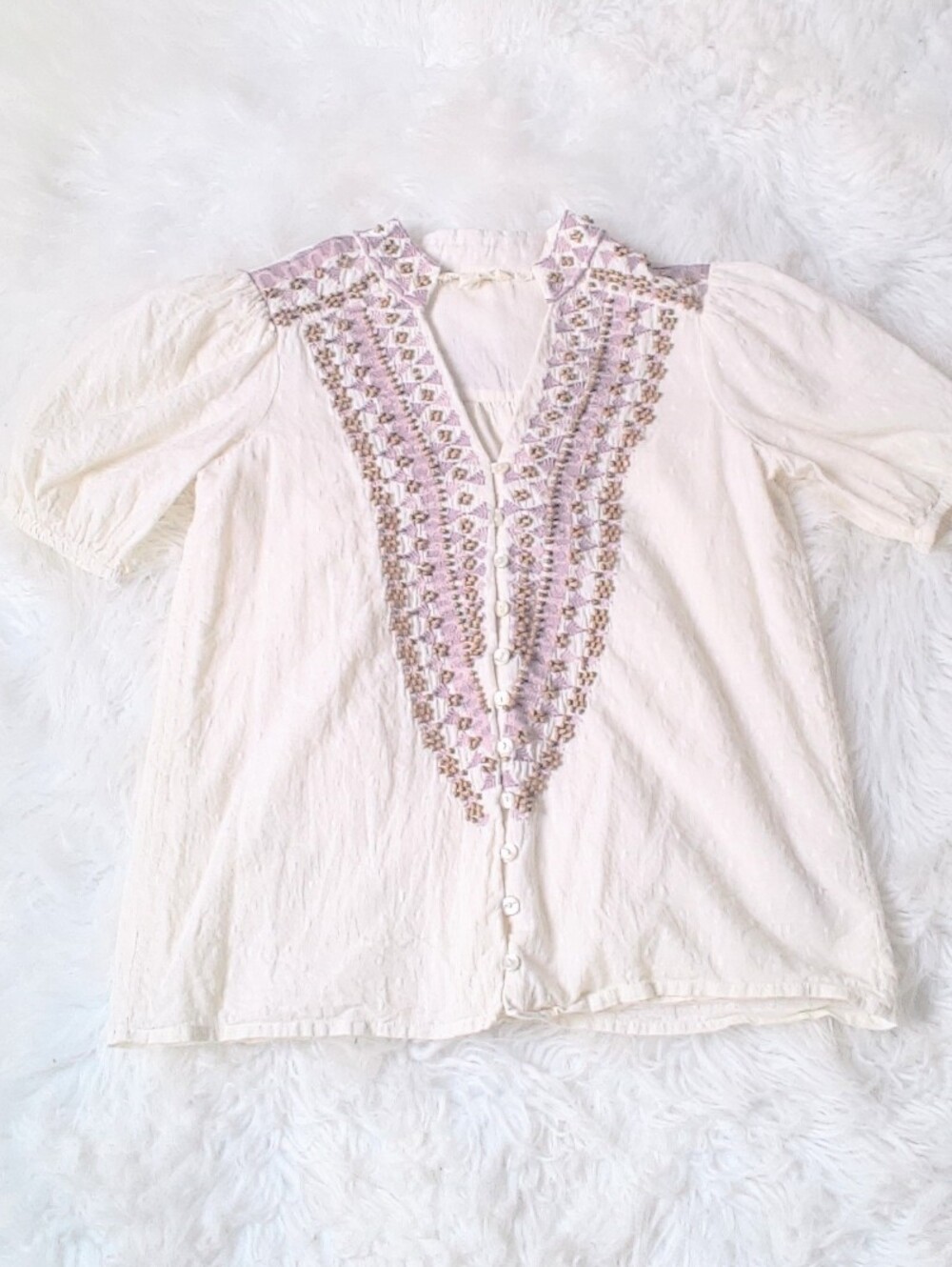 Forever That Girl Beaded And Embroidered Top Size 2